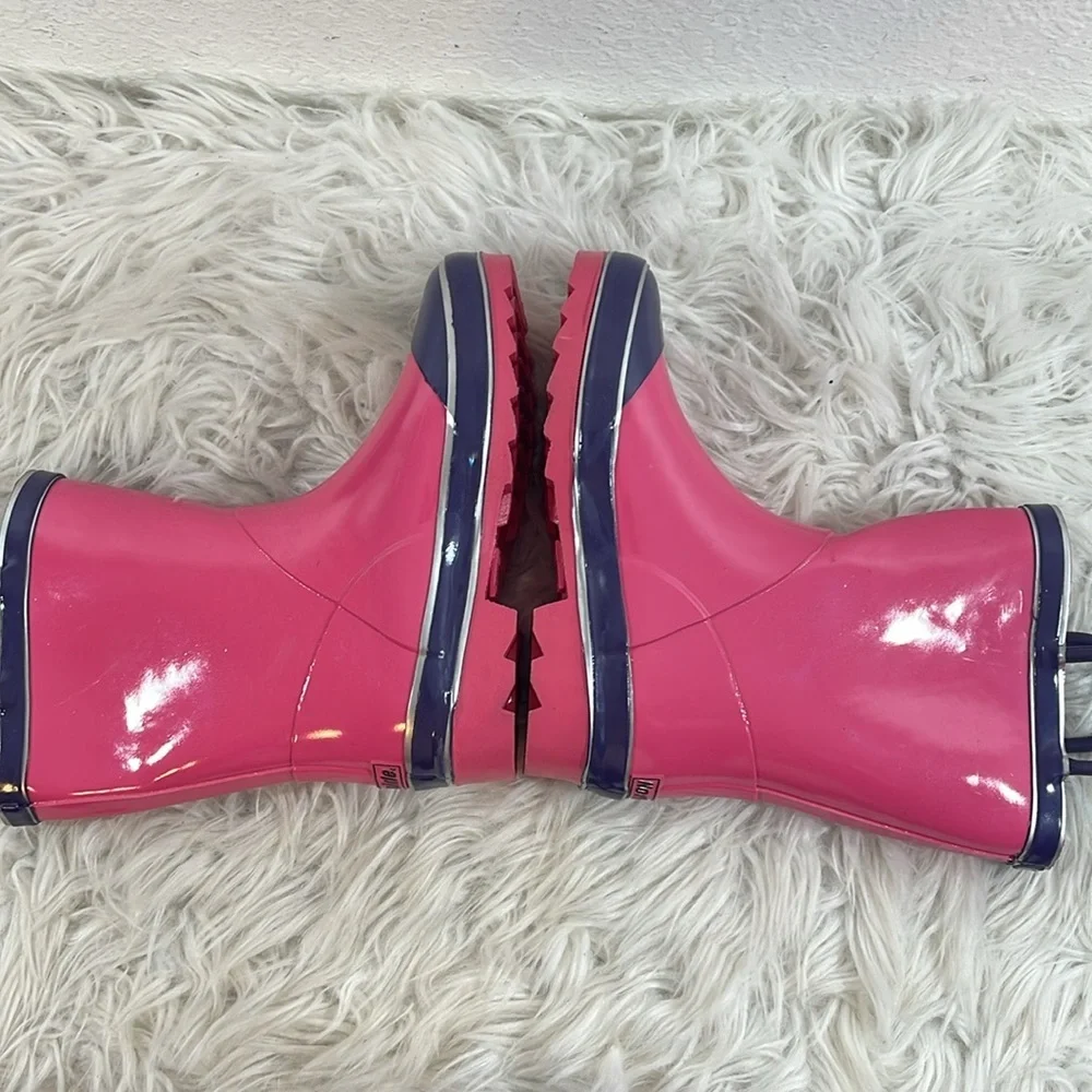 Northside Little Girls' Classic Solid Rainboot Pink / Purple Slip On Size 2 NEW